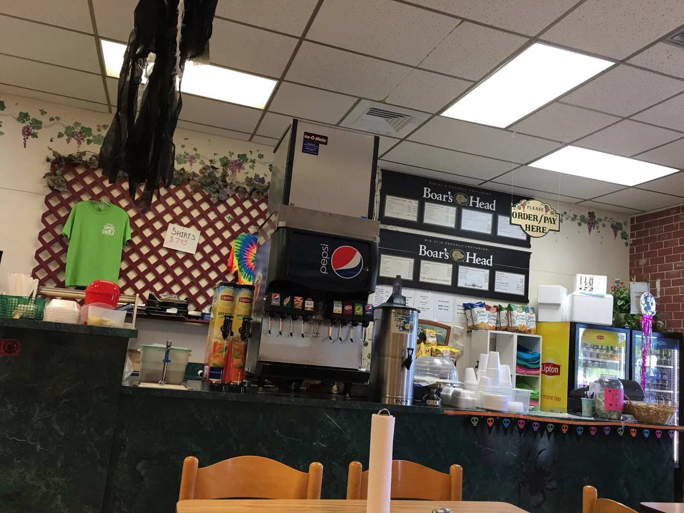 The counter